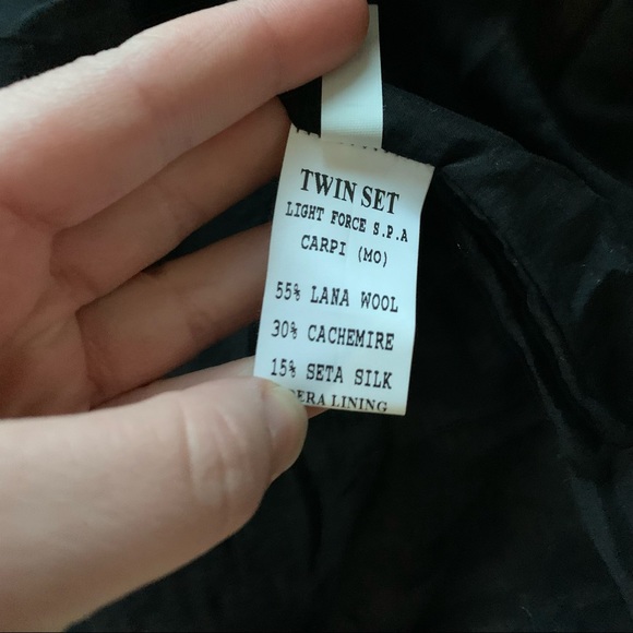 Twin Set Simona Barbieri Blazer Jacket Daisy Floral Cashmere Silk Wool Medium M - Picture 7 of 11